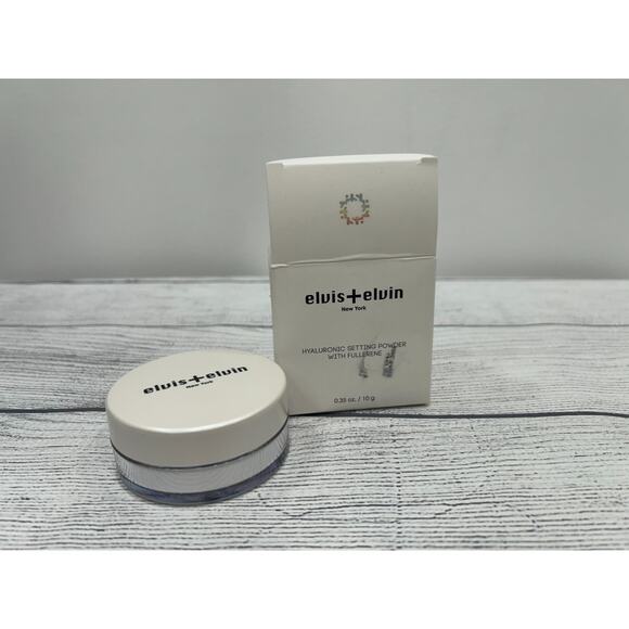 New Elvis+Elvin Aluronic Setting Powder Translucent With Fullerene 10g New York - Picture 2 of 4